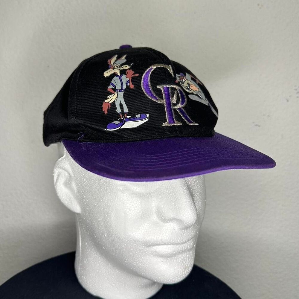1995 Colorado Rockies Looney Tunes snapback hat baseball
